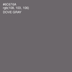 #6C676A - Dove Gray Color Image